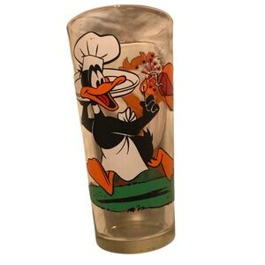 Looney Tunes Daffy Duck Tasmanian Devil Pepsi Collector Series 1976 Glass Cup